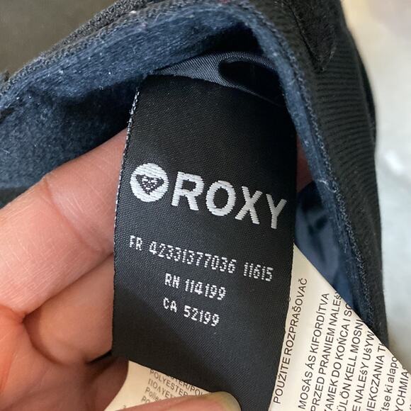 Roxy Black 10K Slim Fit snow pants size S ski snowboard black winter adjustable - Picture 5 of 12